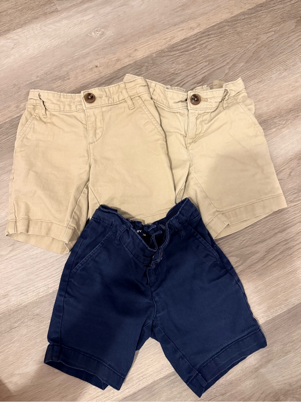 Old Navy Kids Chino Shorts - Navy and Khaki